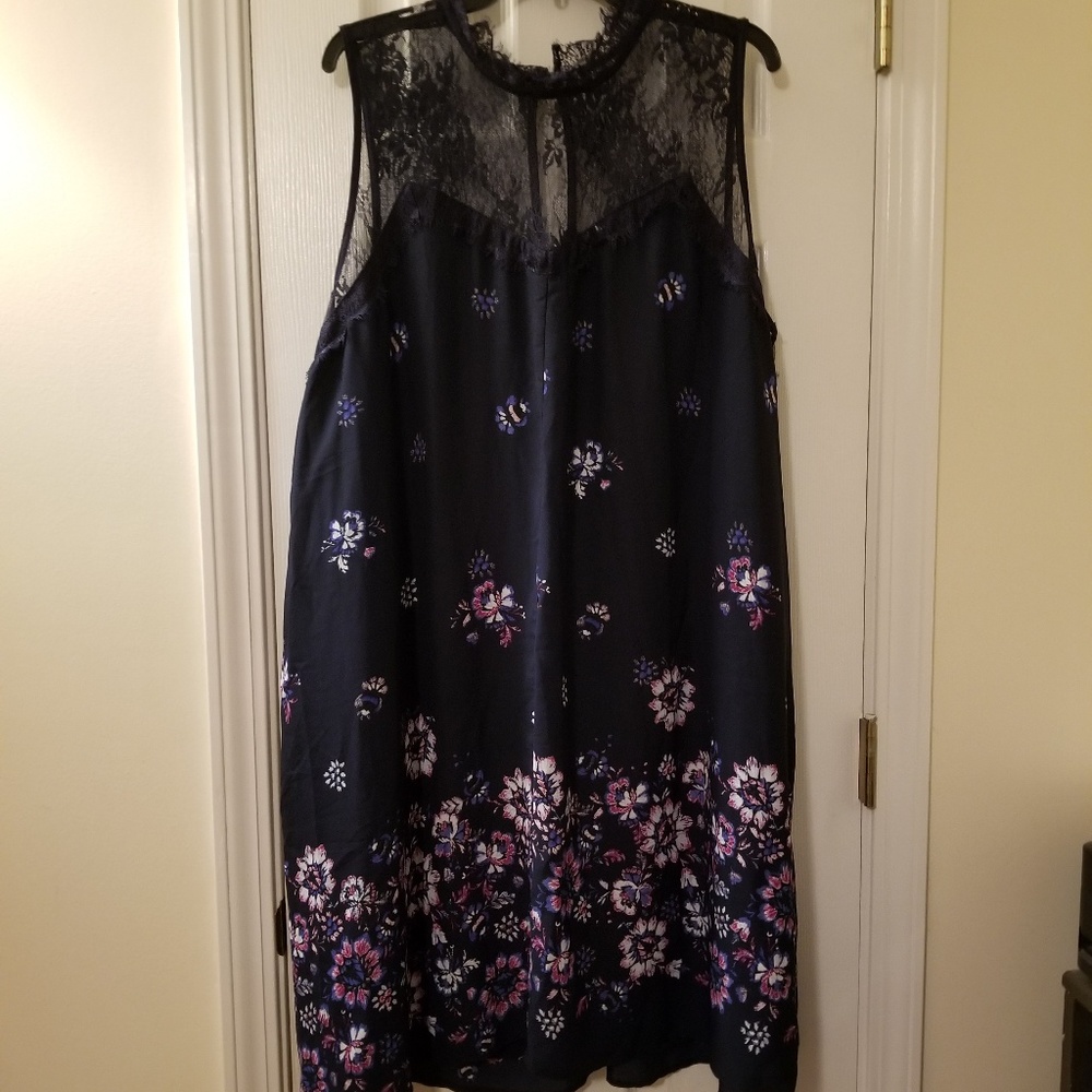 Lace top dress